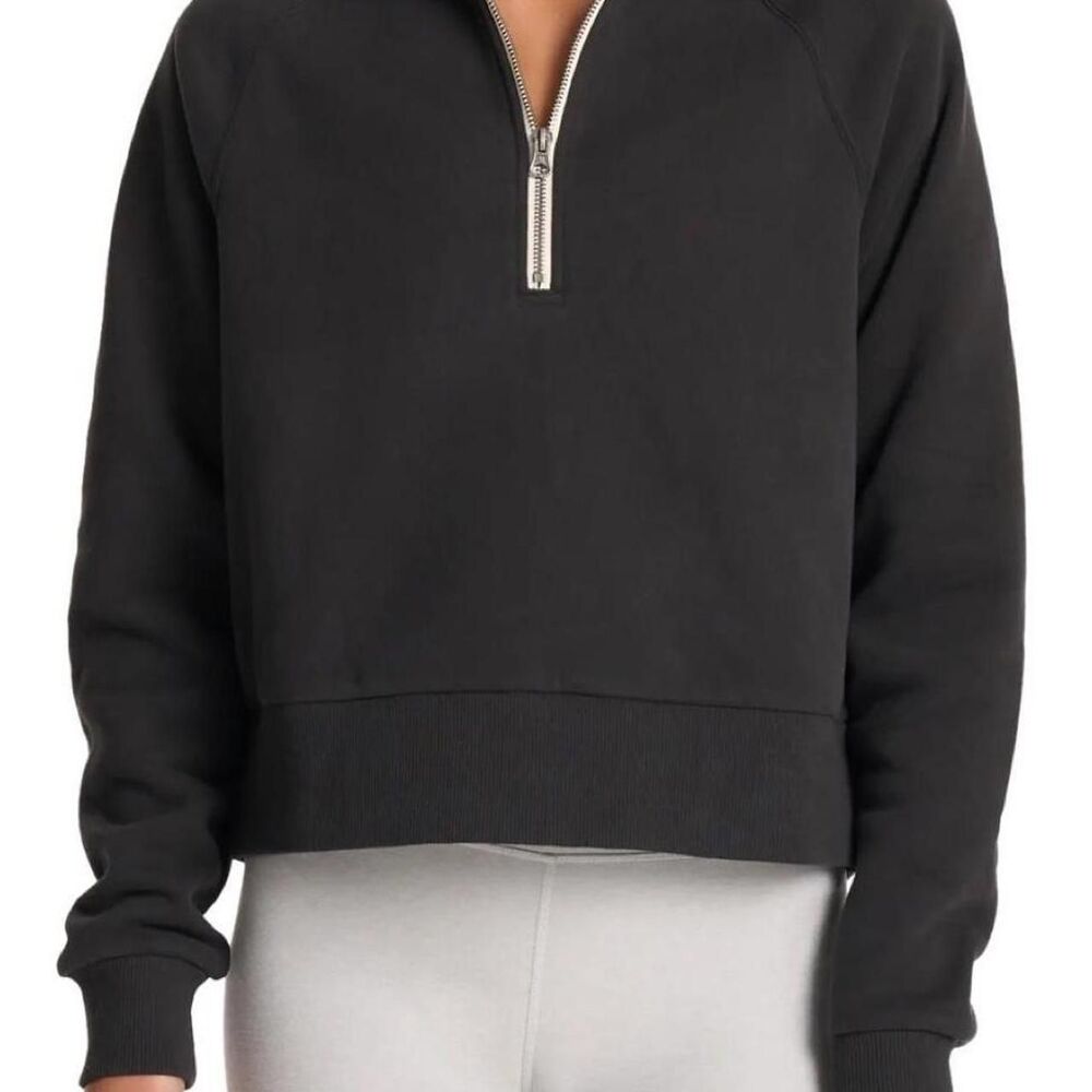 Vuori Restore Half Zip Hoodie Black Medium
